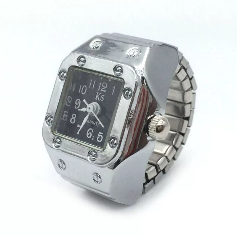 Jam cincin unik keren Retro vintage. Bonus batrai jam cadangan