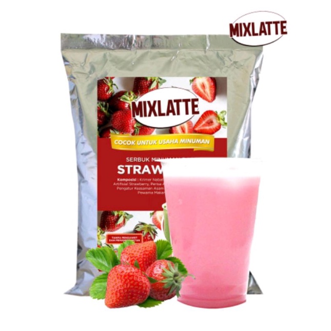 

MIXLATTE STRAWBERRY 1KG DRINK POWDER MINUMAN RASA