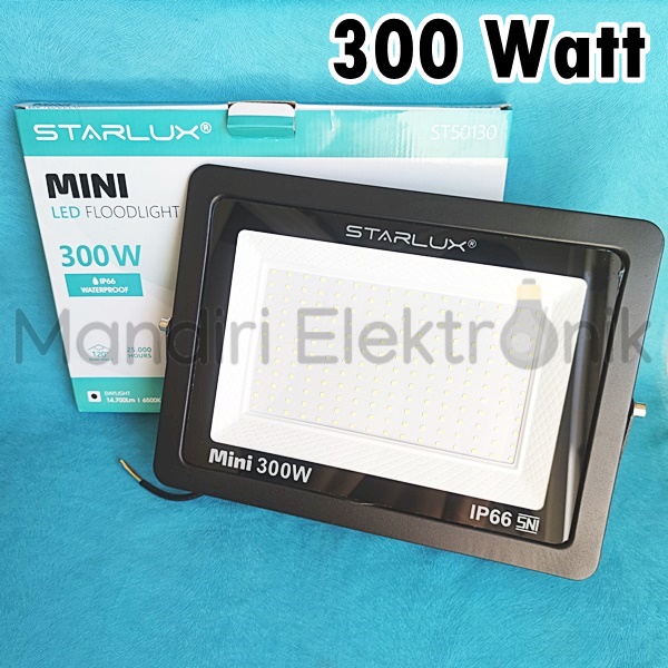 Lampu LED Sorot Tembak Taman Floodlight Outdoor 300W Starlux - Lampu Tembak 300 Watt Starlux ST50130