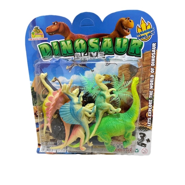 Mainan Dinosaurus isi 7pcs plus pohon OCT 1222