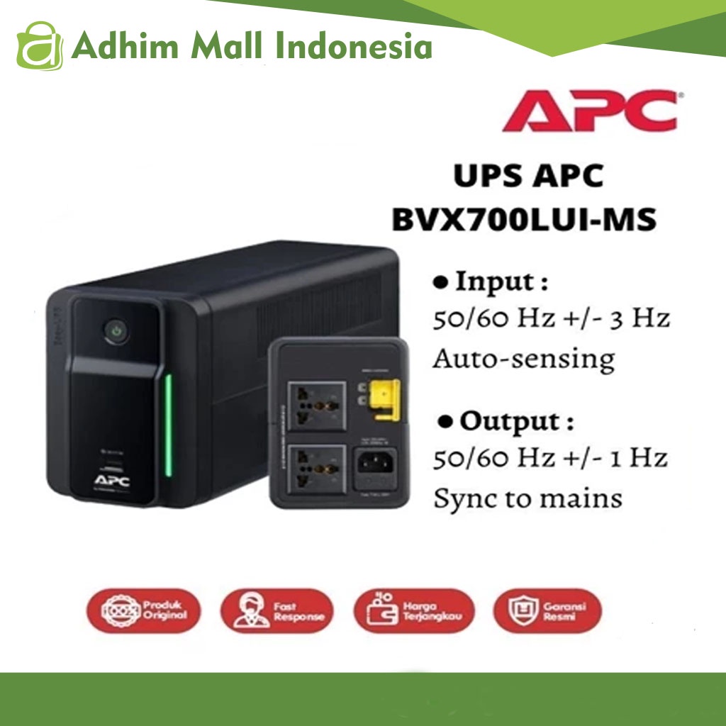 UPS APC BVX700LUI-MS