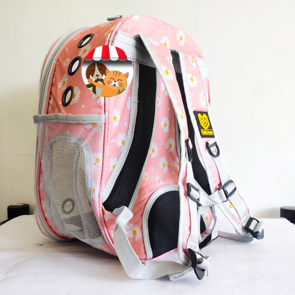 Tas Ransel Kucing Anjing Transparan Astronot Polos Bear Capsul Pet