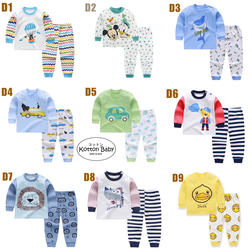 0-48 bln PIYAMA BAYI PIJAMAS BAJU TIDUR ANAK SLEEPWEAR LZ Catalog D