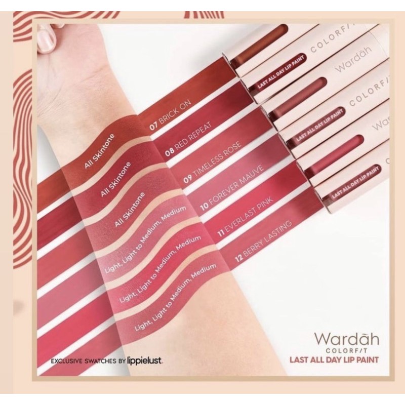 !!! NEW !!! Wardah Colorfit Last All Day Lip Paint / color fit