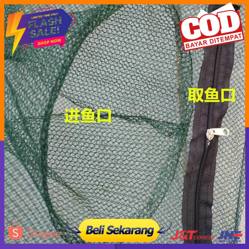 Jaring Pancing Ikan Hexagonal 8 Hole Fishing Net Trap Cage - Net001