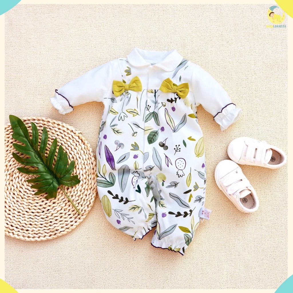 [COD]  jumper perempuan lucu / jumper imut perempuan  / jumper 0-24 bulan motif DAUN/babylovanta