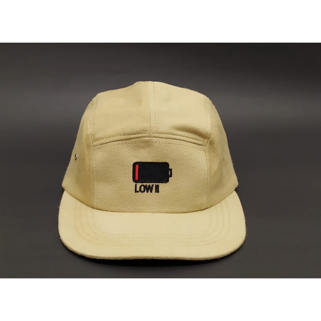 Topi Snapback Bordir LOW!! Lima Panel New Model/Topi Original Hip-Hop/Topi Distro Pria