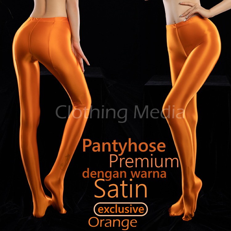 Pantyhose Premium Warna Satin Stocking Celana Silky Ketat Halus Elegan Glossy