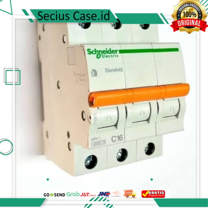 

MCB SCHNEIDER DOMAE 3P16A 3 PHASE 26 AMPERE