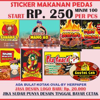  stiker  MAKANAN  LOGO  MINUMAN STIKER  MAKANAN  STIKER  