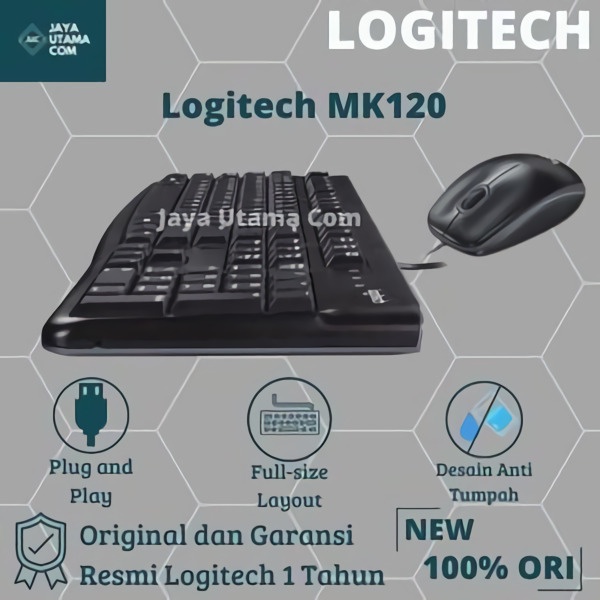 Logitech MK120 Keyboard Mouse Combo Original