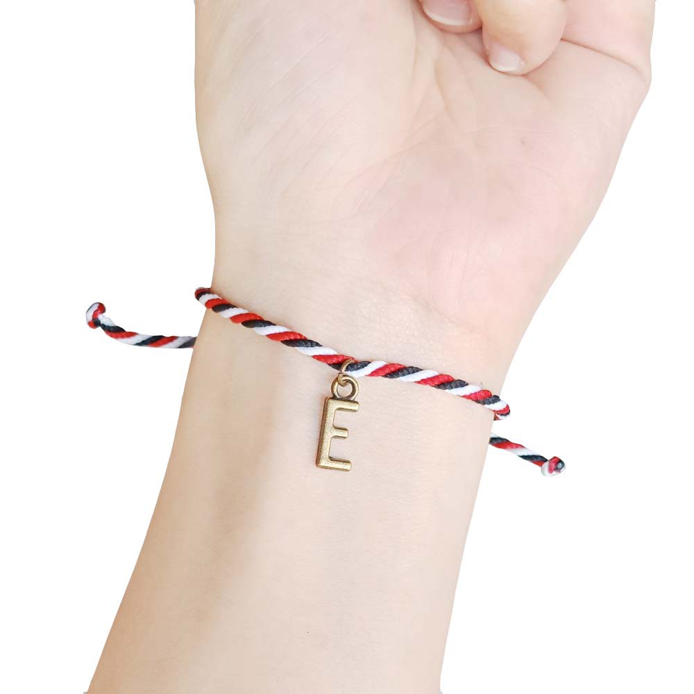 Gelang Inisial Huruf Tridatu Bali Tali Plintir