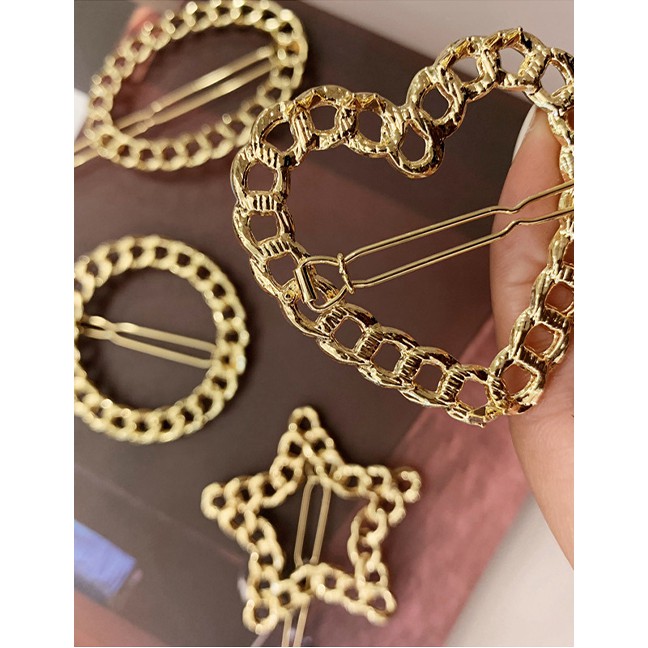 LRC Jepit Rambut Fashion Metal Chain Hair Clip F46405