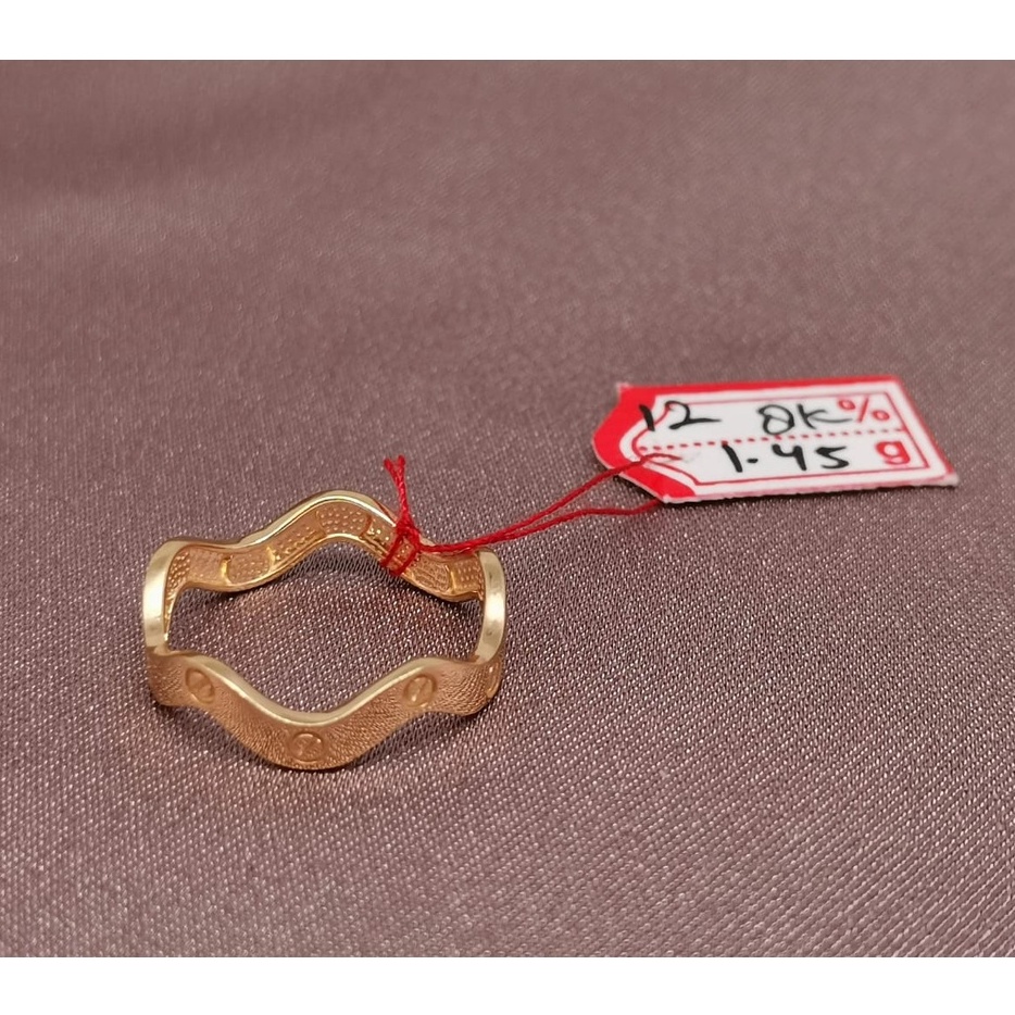 Cincin Klasik Emas kadar 8k 37.5% 375