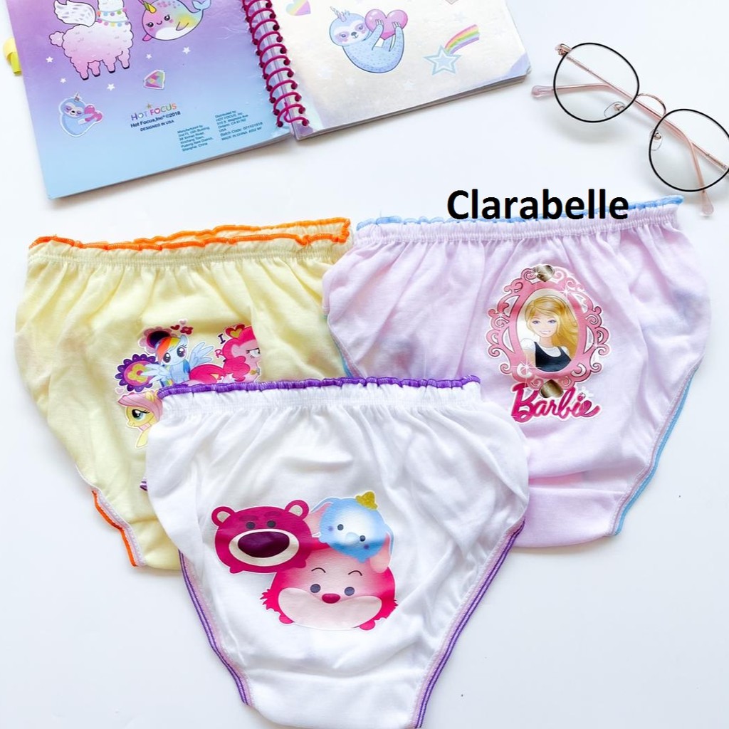 Set isi 3pcs Celana Dalam Anak Perempuan KETIES Murah Halus