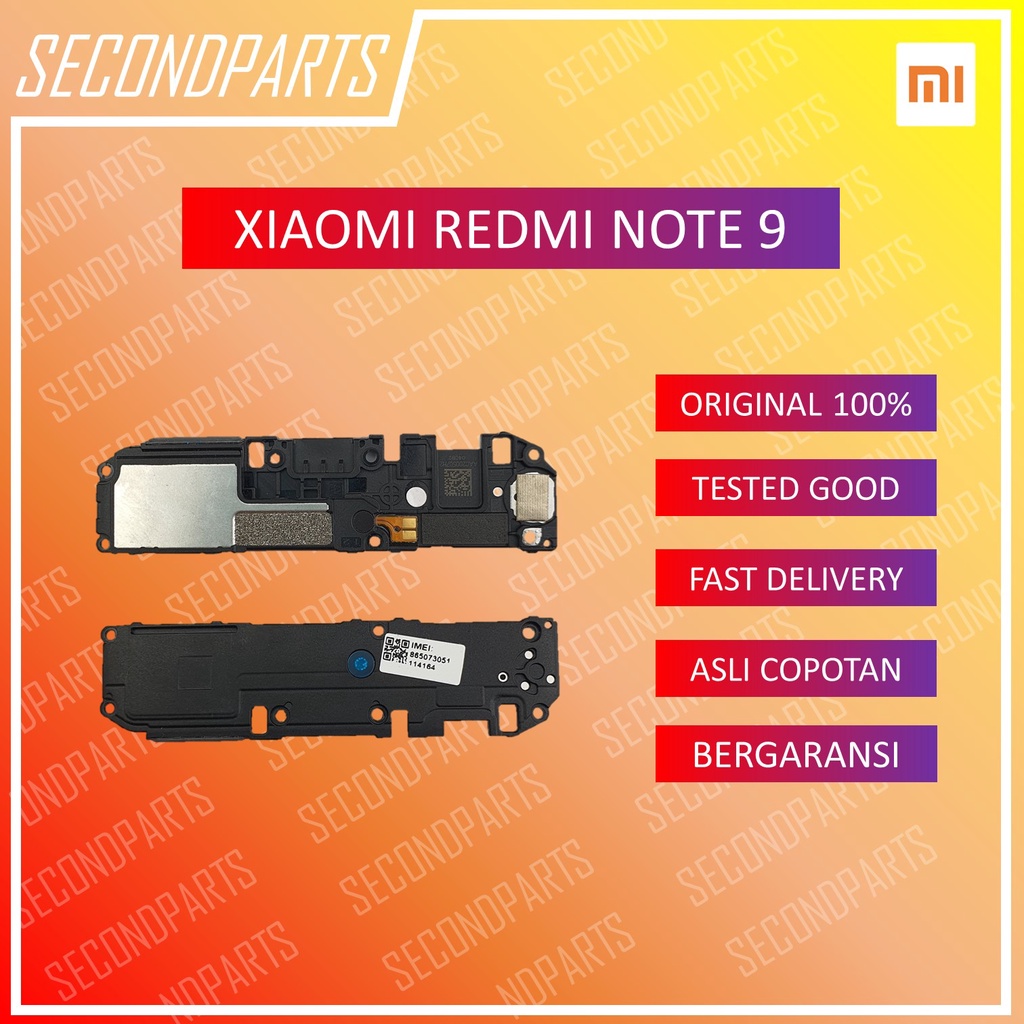 BUZZER SPEAKER MUSIC SUARA XIAOMI REDMI NOTE 9 ORIGINAL COPOTAN