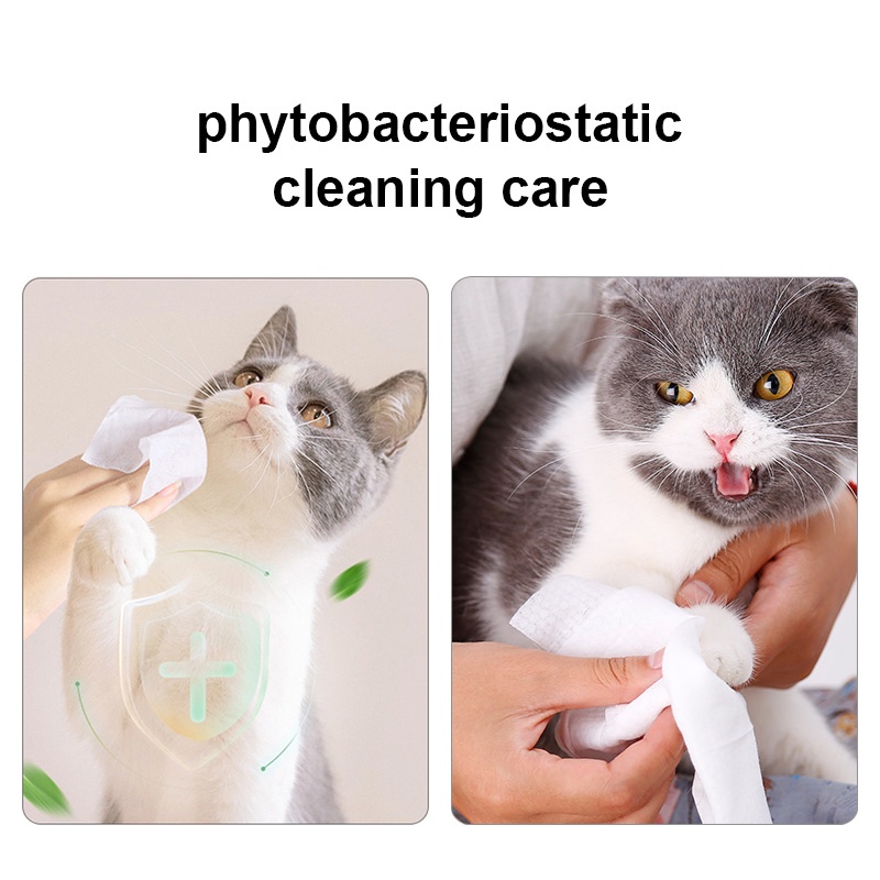 kucing Handuk basah ENBLANC Pet Wipes Tisu Basah Kucing Anjing Grooming Hewan Murah Handuk Tissue Tissu Wipe Perawatan