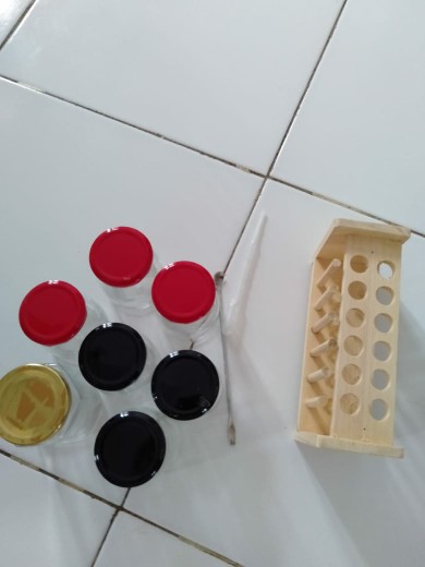 Botol Jar Selai Madu Hexagon Kaca Bening 300 Ml