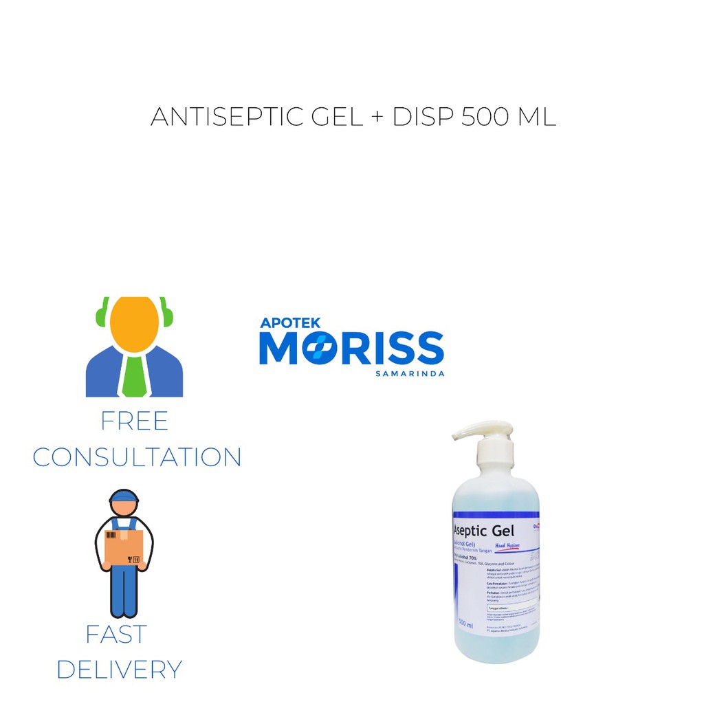 ONEMED ANTISEPTIC GEL+DISP 500ML