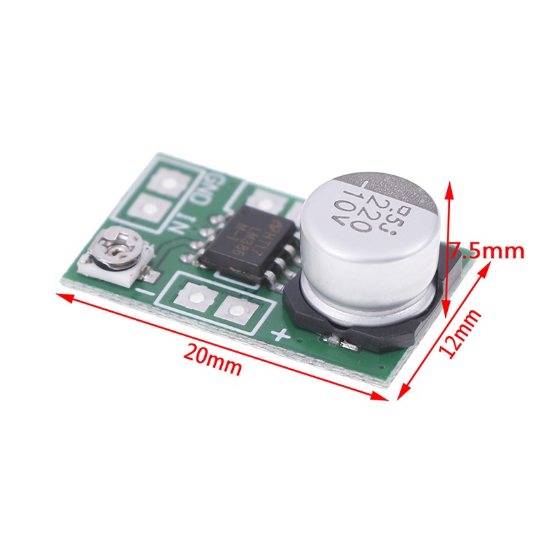 {LUCKID}DC 3V~12V 5V 6V LM386 mini micro audio power amplifier board AMP module 750mW