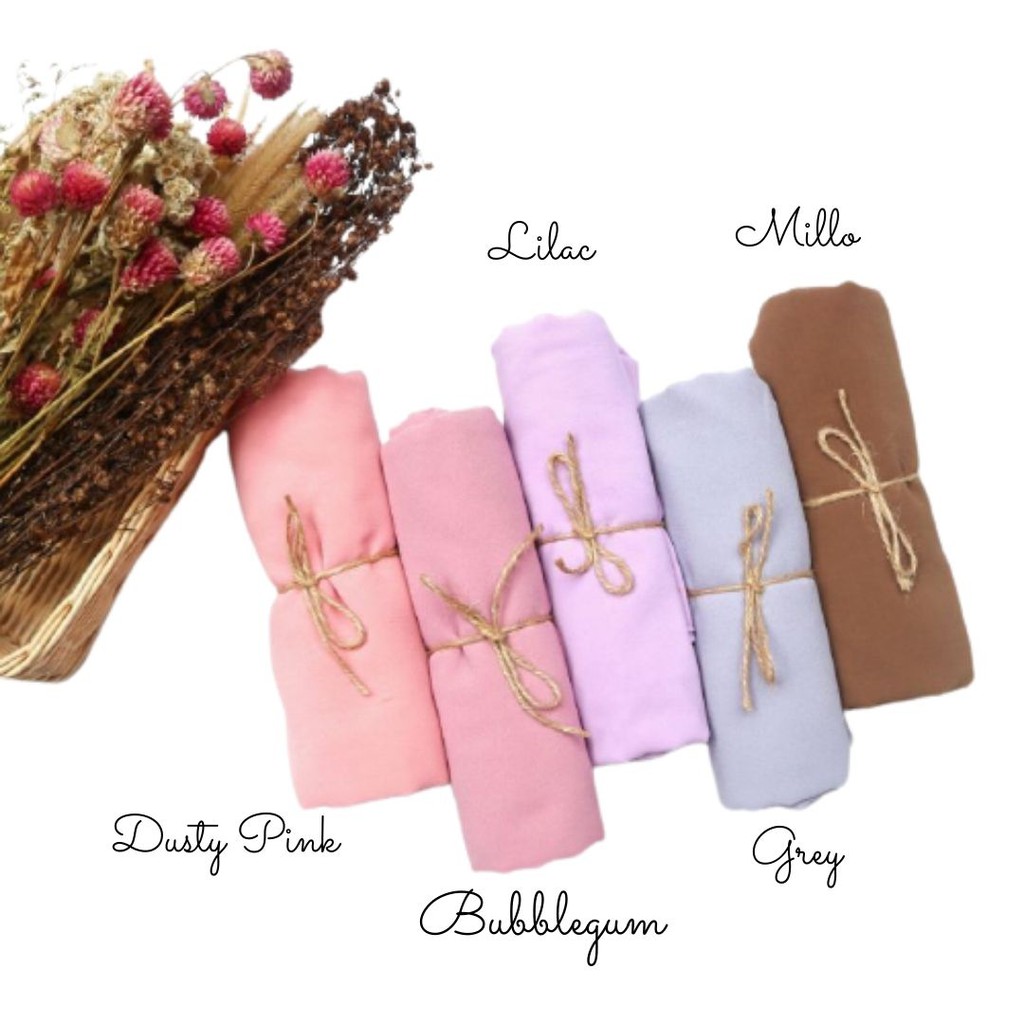 PASHMINA CERUTY PREMIUM 180x75 CM TEPI JAHIT RAPI HIJAB CERUTY PASMINA CERUTTY WARNA PART 1-6