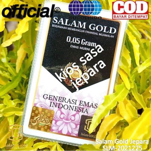 salam gold 0,05 gram Logam Mulia Emas murni 24K