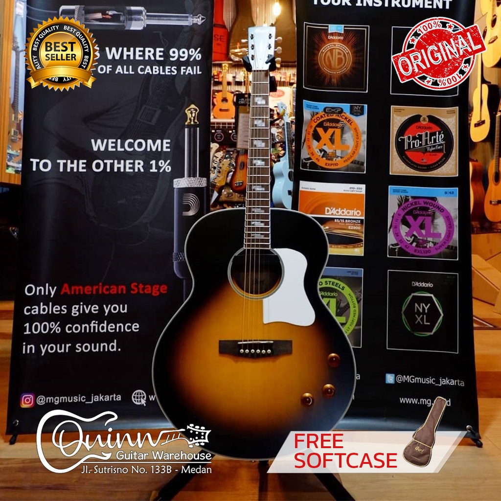 Gitar Akustik CORT CJ RETRO Top Solid Original elektrik termurah