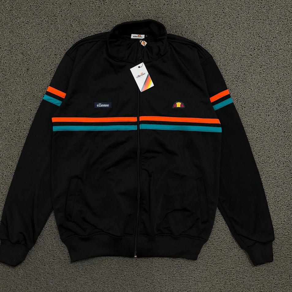 Harga Bersahabat.. JAKET TRACKTOP ELLESSE REMINI BLACK PREMIUM AUTHENTIC