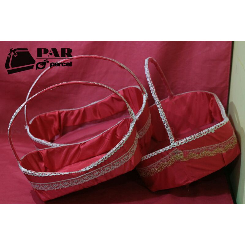 Keranjang Kapal parcel buah/seserahan 1set isi 3