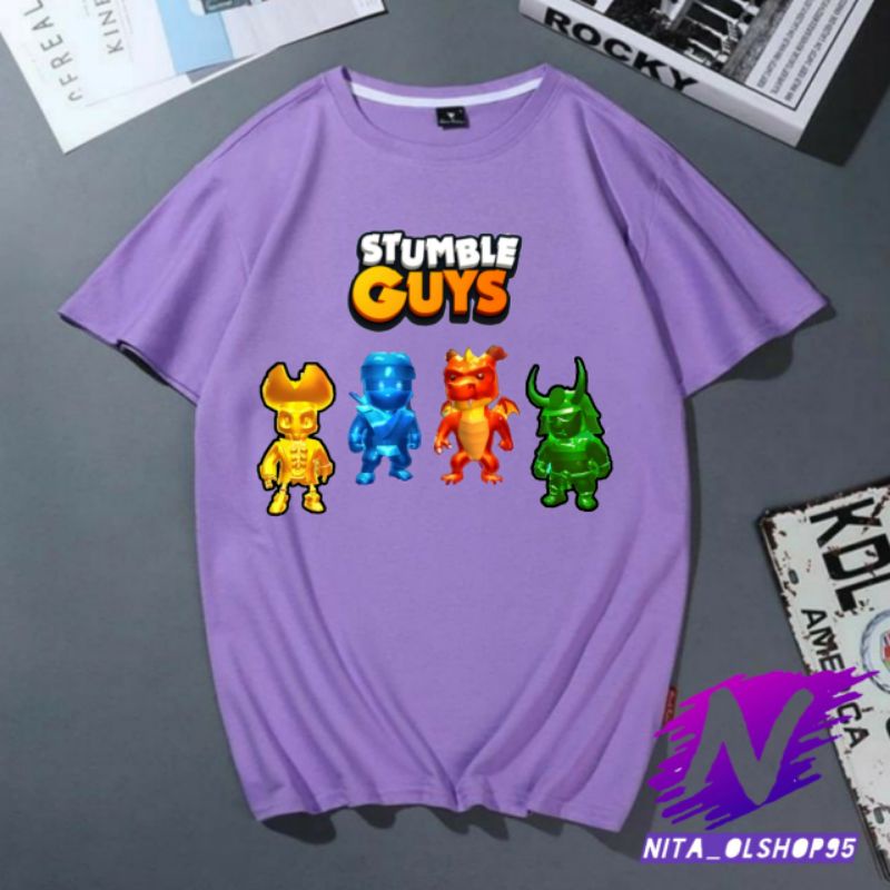 baju stumble guys kaos stumble guys baju kaos anak stumbel epic populer