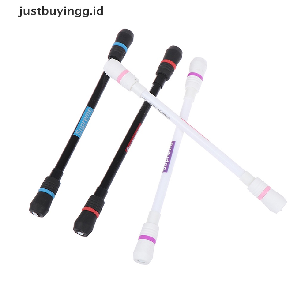 [justbuyingg.id] Creative Gel Pen Rotating Pen Spinning Game Pens For Students Stationery Pen ID