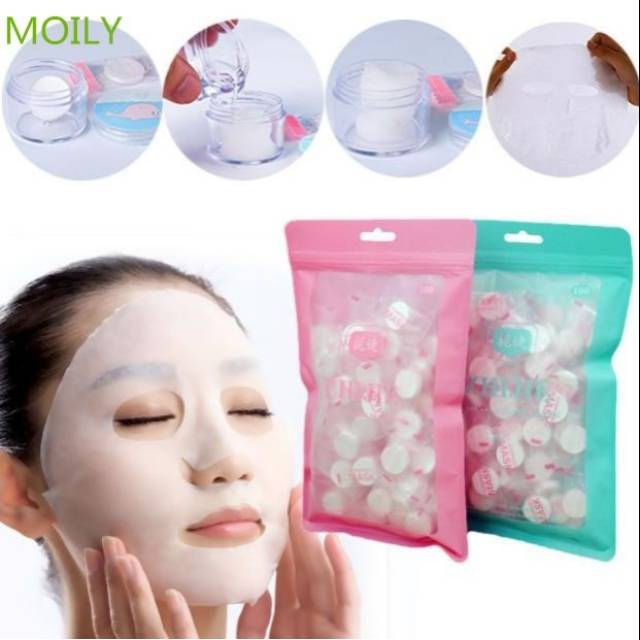 Masker muka compressed 1BJ papper sheet mask / facial mask
