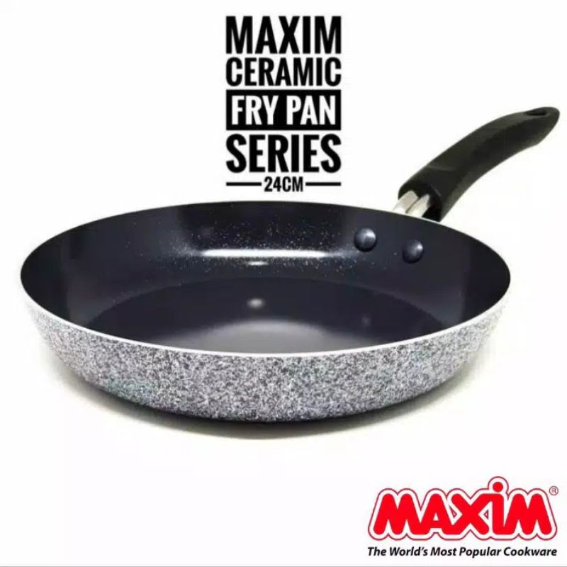 FRYPAN MAXIM KERAMIK NEOSTONE PENGGORENGAN 20 22 24 26 28 CM ANTI LENGKET ANTI GORES SEHAT AMAN ORIGINAL