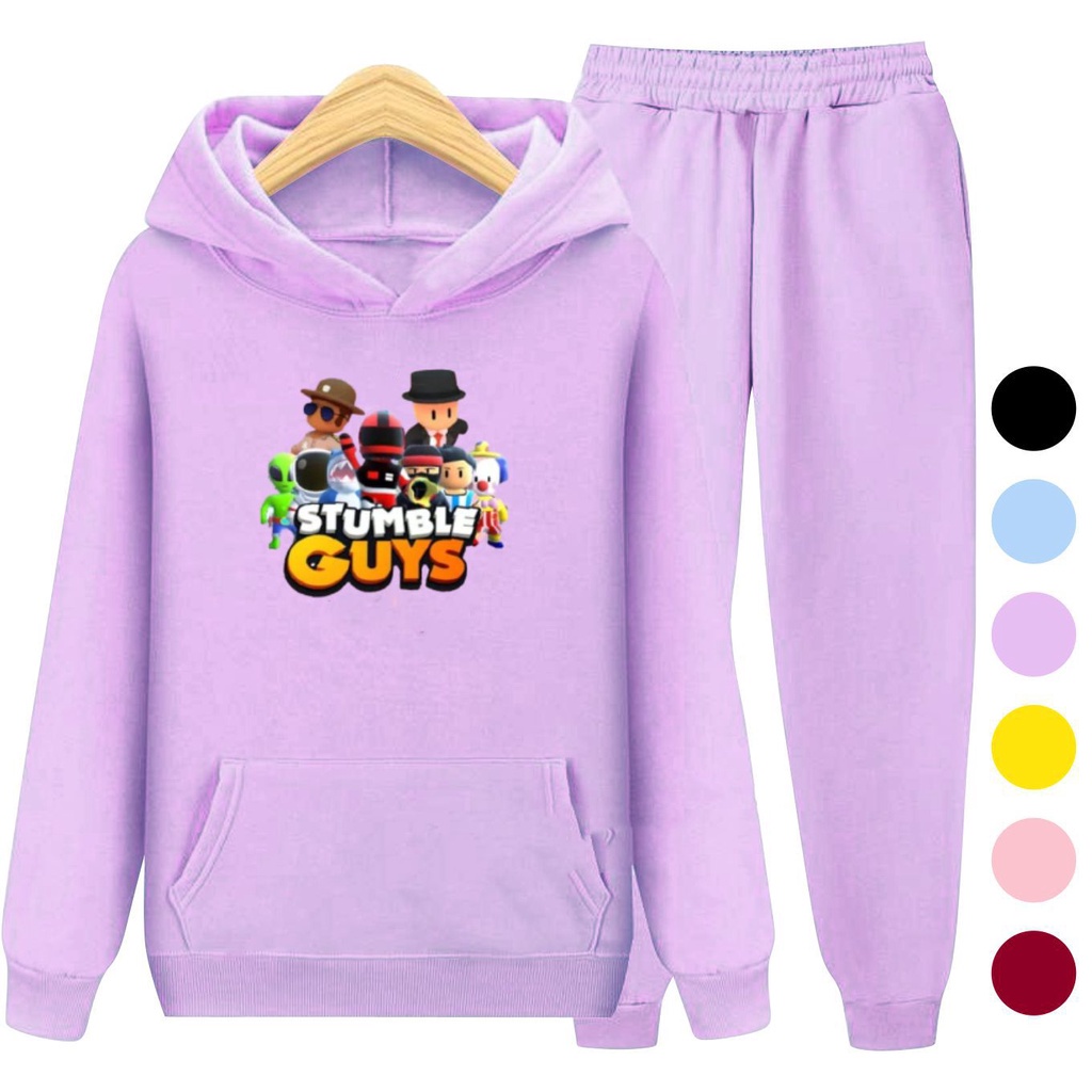 Setelan Anak Sweater Hoodie STUMBLE GUYS / Set Sweater Anak-Remaja Laki Laki Perempuan Size S, M, XL , XXL