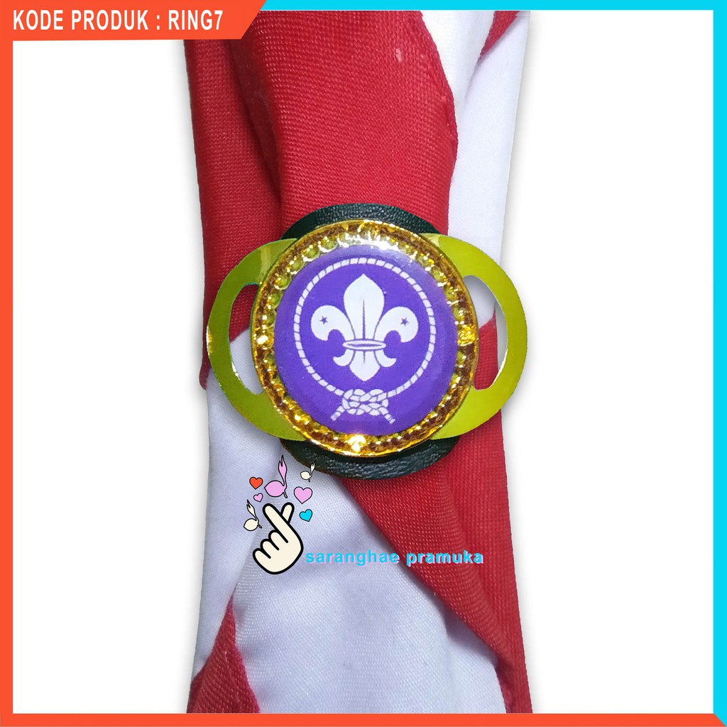 Ring Kacu Hasduk Pramuka Cincin Wosm Kolong Pandu Dunia Kaleb Premium