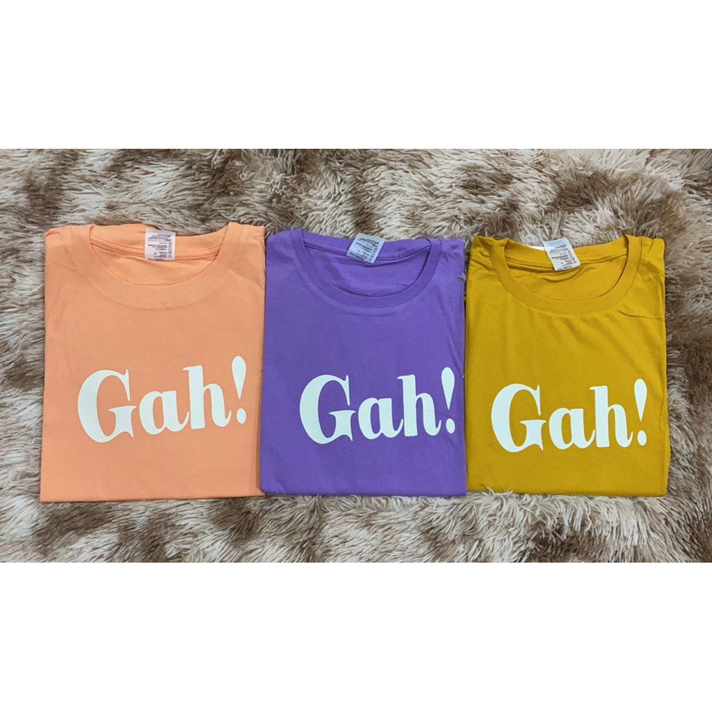 Oversize Tee Tshirt Model Longgar Utk Wanita Motif Tulisan GAH