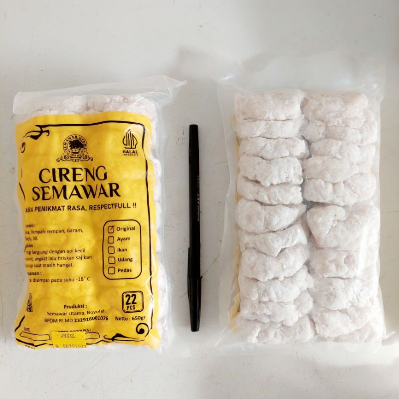 

Cireng Semawar 22 pcs original & plus cuko