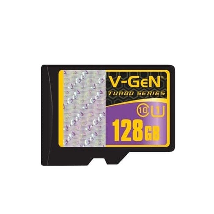 V-GeN MicroSD 128GB TURBO Class 10 Memory HP Vgen