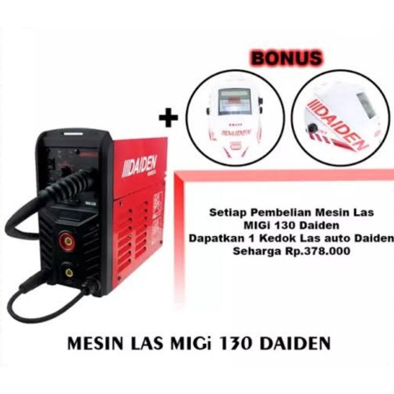 PROMO DAIDEN travolas 130MIGi.mesin las.