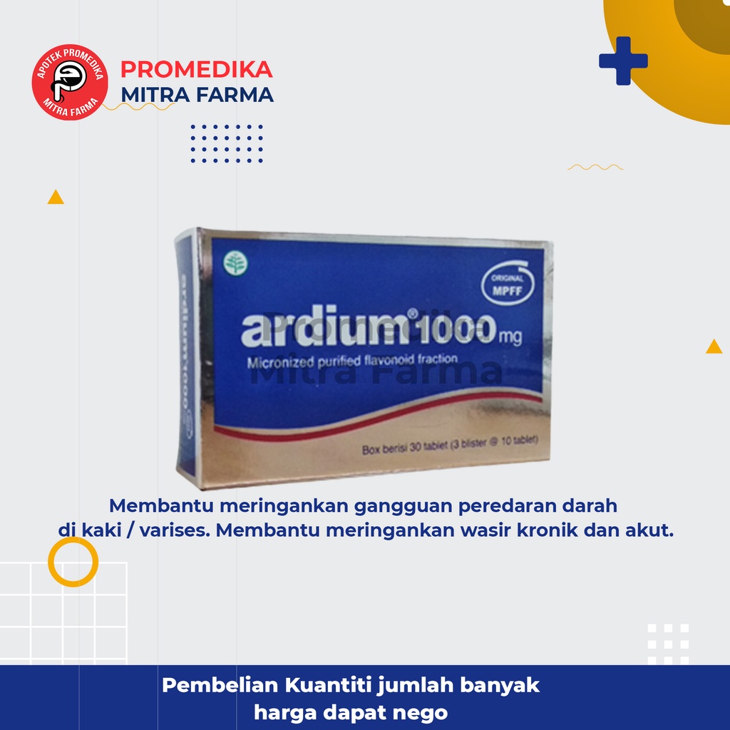 Ardium 500 Tablet / Obat Ambein / Wasir/Tablet