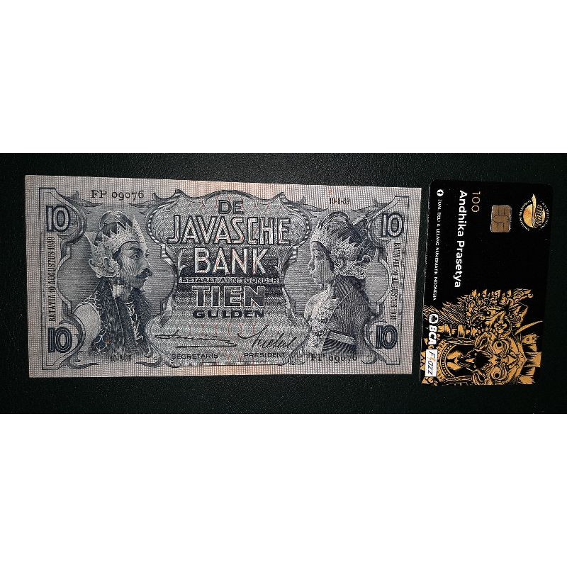 Uang Lama 10 Gulden seri Wayang