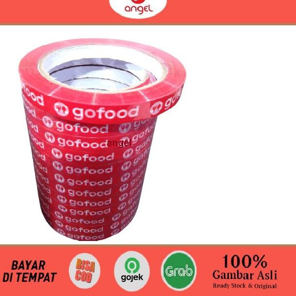 Grosir YCLEQ Lakban grab food isolasi gofood - solatip Makanan 12mm x 65 meter isi 1 Pcs 91 Bestsell