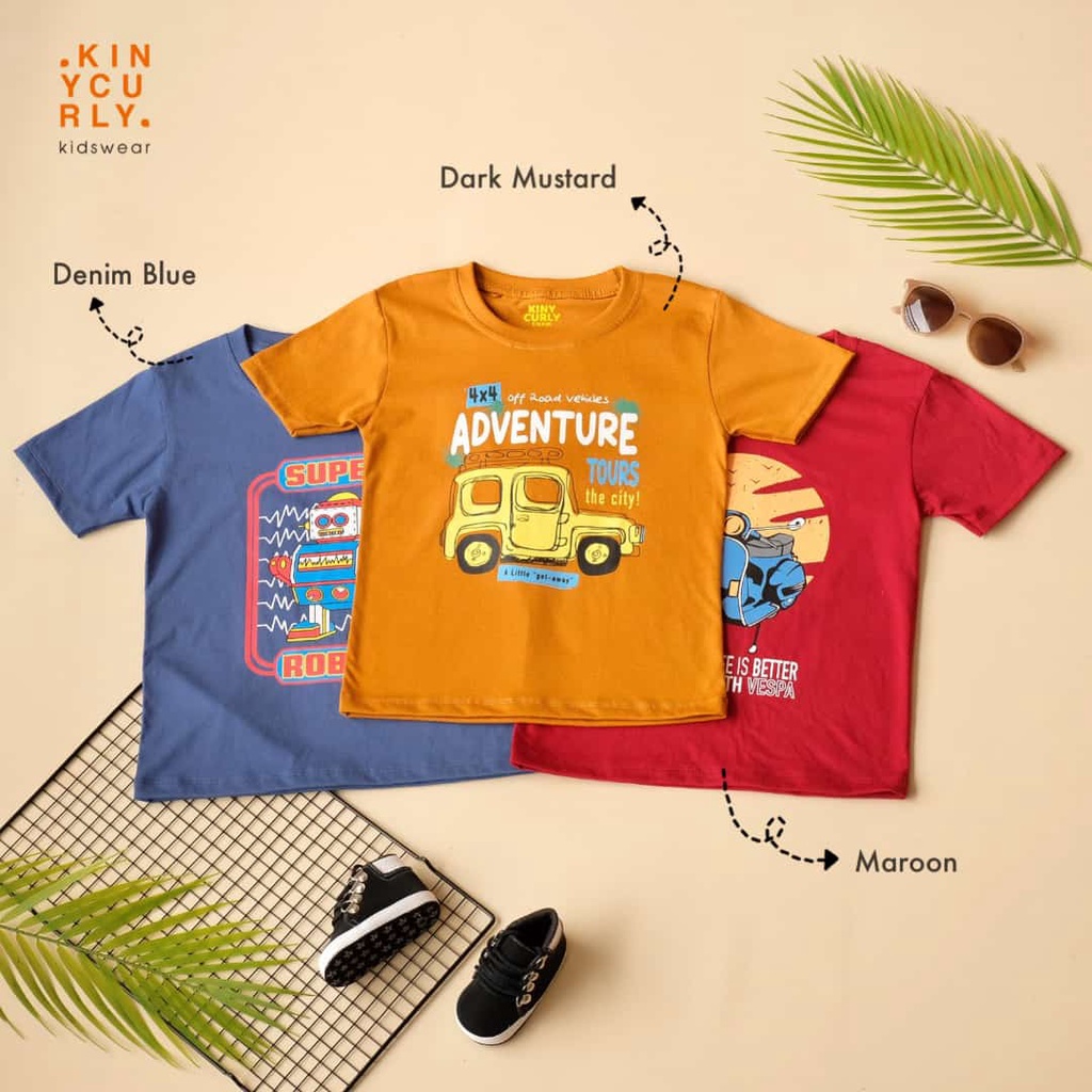 Tshirt Kaos anak laki laki warna EARTH TONE by kinycurly | DUO KRUCILS