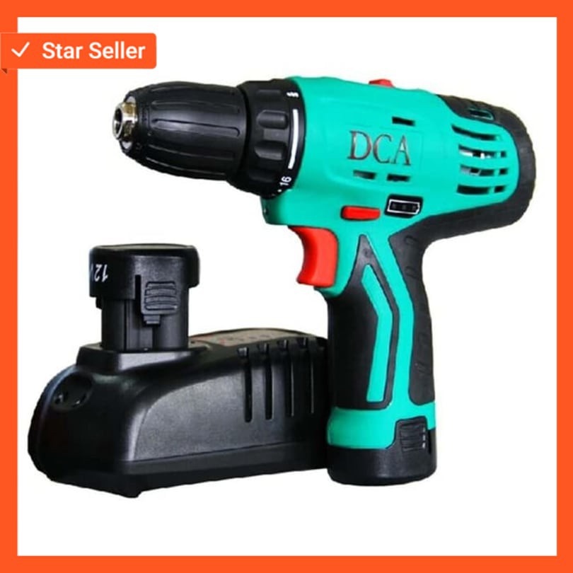 Mesin bor baterai cordless drill driver ADJZ10-10B DCA ADJZ 10-10 B CROSS409
