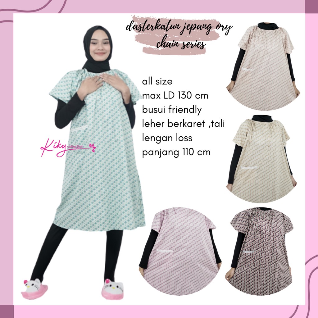 Daster Motif Bunga All Size Katun Jepang Ori Model Sherina