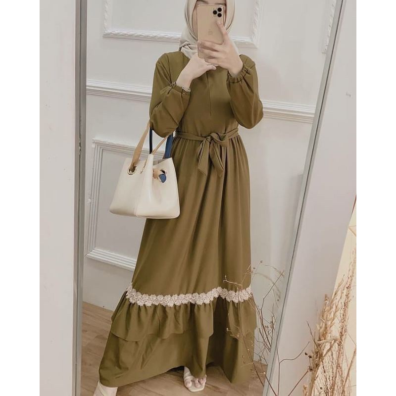 GAMIS POLOS RENDA BUSUI FRIENDLY WOLFIS REMPEL FEMILIA