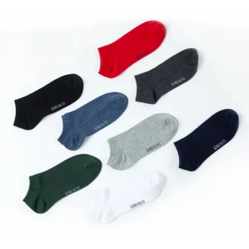 KAOS KAKI PENDEK MATAKAKI POLOS PRIA WANITA REMAJA MURAH / ANGKLE SOCKS UNISEX-1
