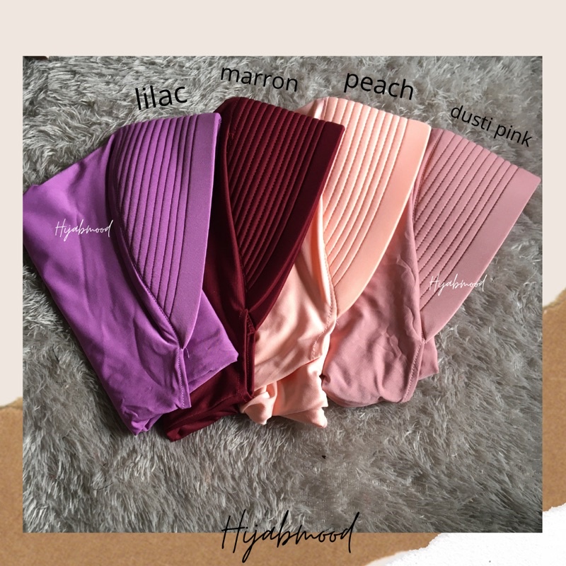 Hijab Sporty / Hijab Instant / Hijab Sporty Olah Raga Spandek Bergo Polos Linear 1-5