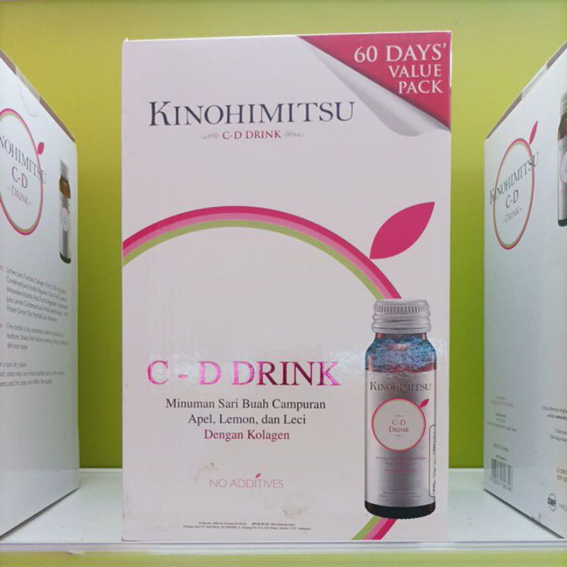 

Kinohimitsu C-D Drink Dengan Kolagen 5300 mg 32 botol