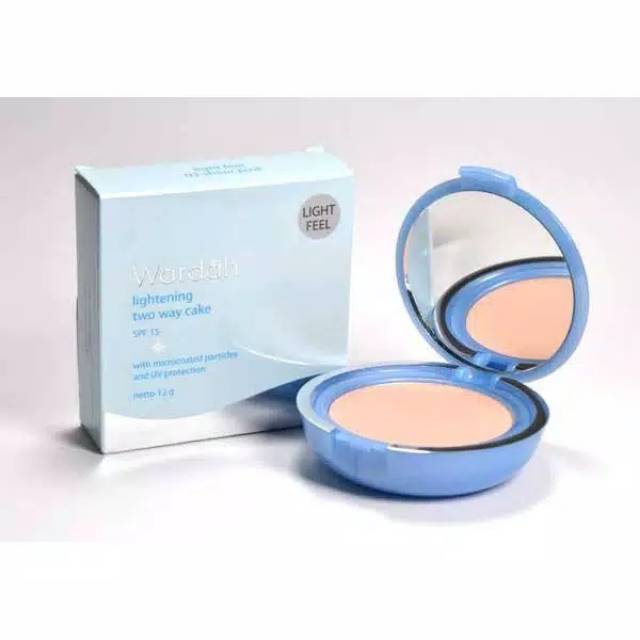 cod Bedak Wardah TWC Lightening Powder Foundation Light Feel terlaris